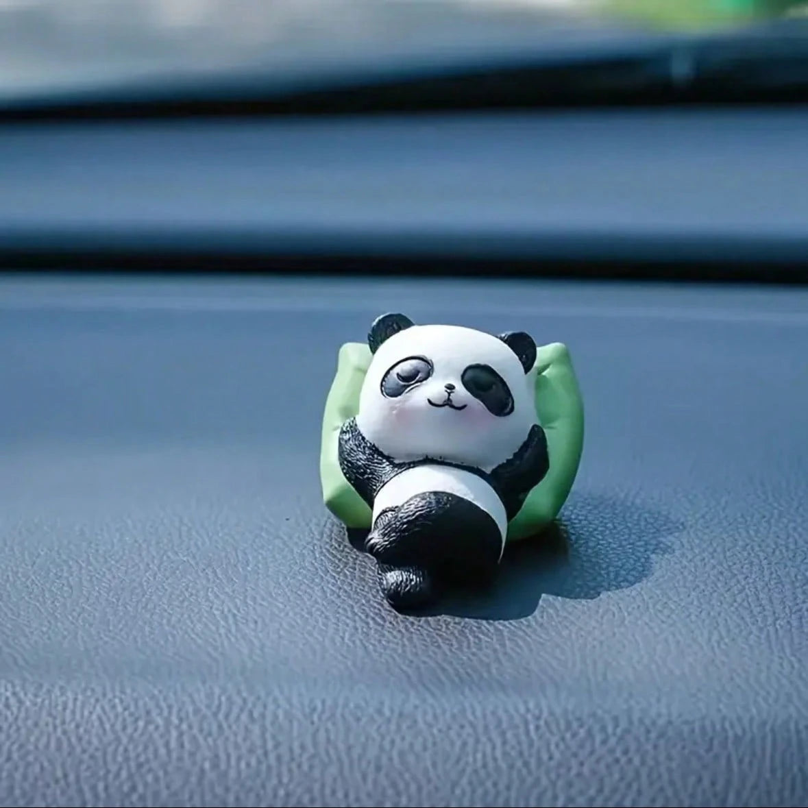 2pcs Panda Car Dashboard Decor, Suitable For Car Center Console Decoration, Can Be Paired With Rearview Mirror For Interior Decoration, Cute And Charming Decorative Item, Suitable For Home, Garden And