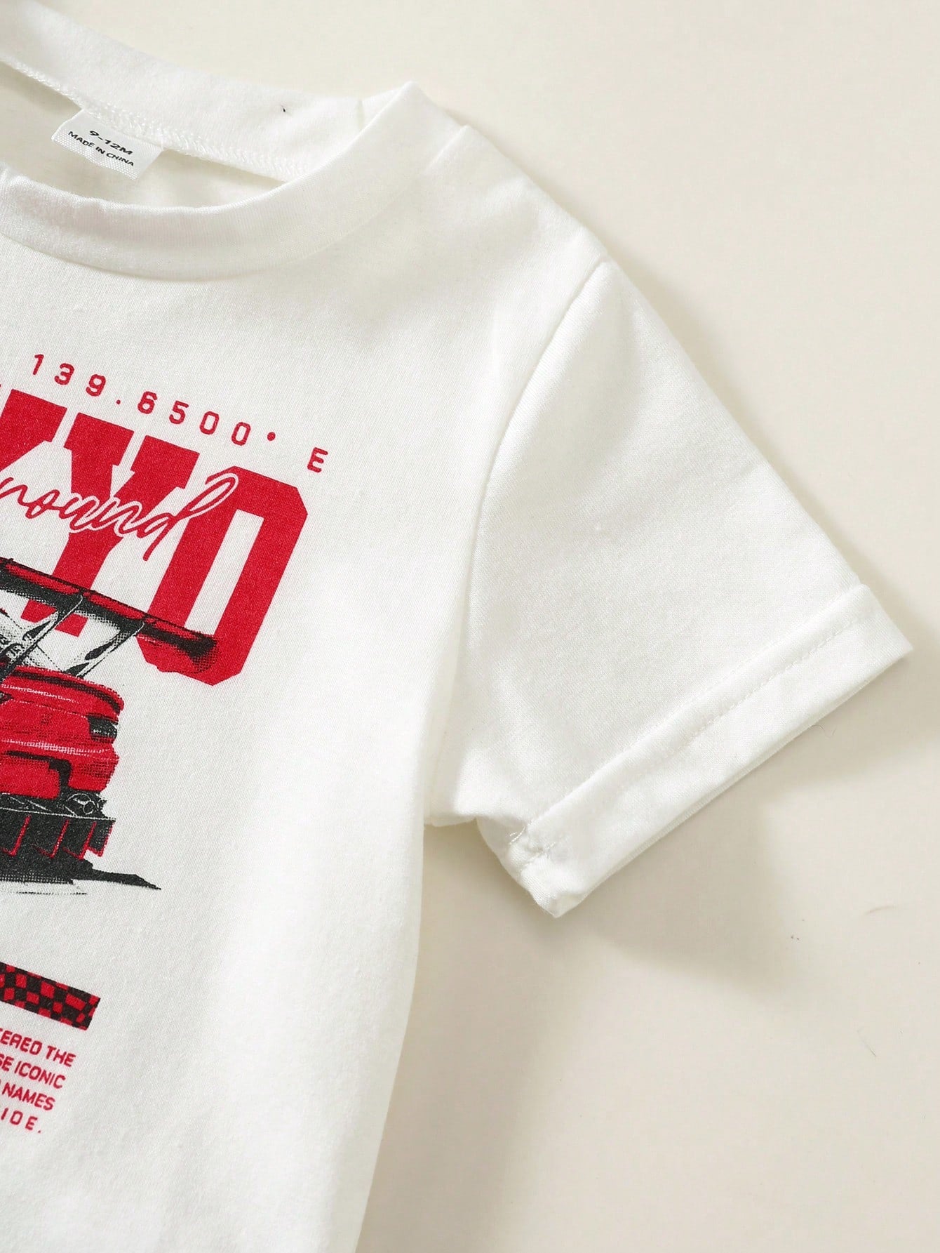 2pcs/Set Baby Boy Baby Boy Street Style Cute Versatile Knit Car Print T-Shirt And Denim Shorts Set, Tank Top Set, Denim Set, Racing Set Suitable For Spring Summer Autumn