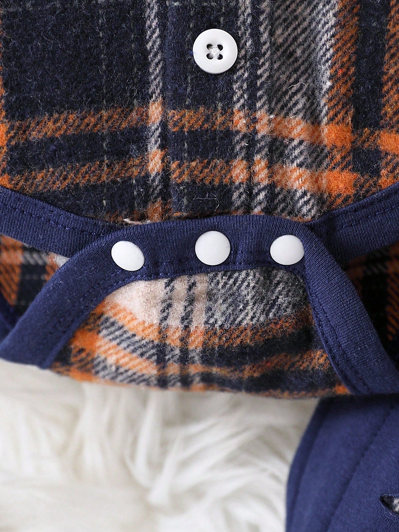 2pcs/Set Baby Boy Contrast Color Hooded Plaid Bodysuit + Ripped Long Pants