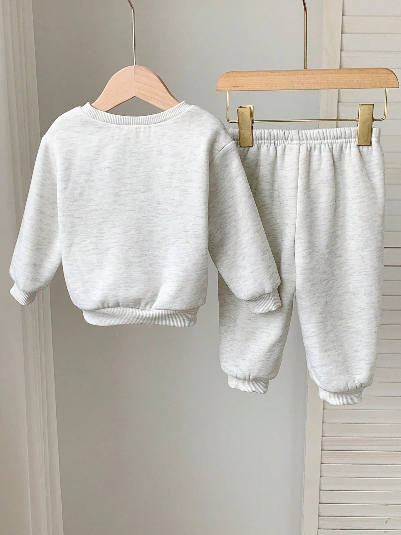 2pcs/Set Baby Boy/Girl Cute Letter Print Long Sleeve Sweatshirt And Elastic Waist Autumn Pants Set, Unisex Baby Clothes, Baby Winter Clothes