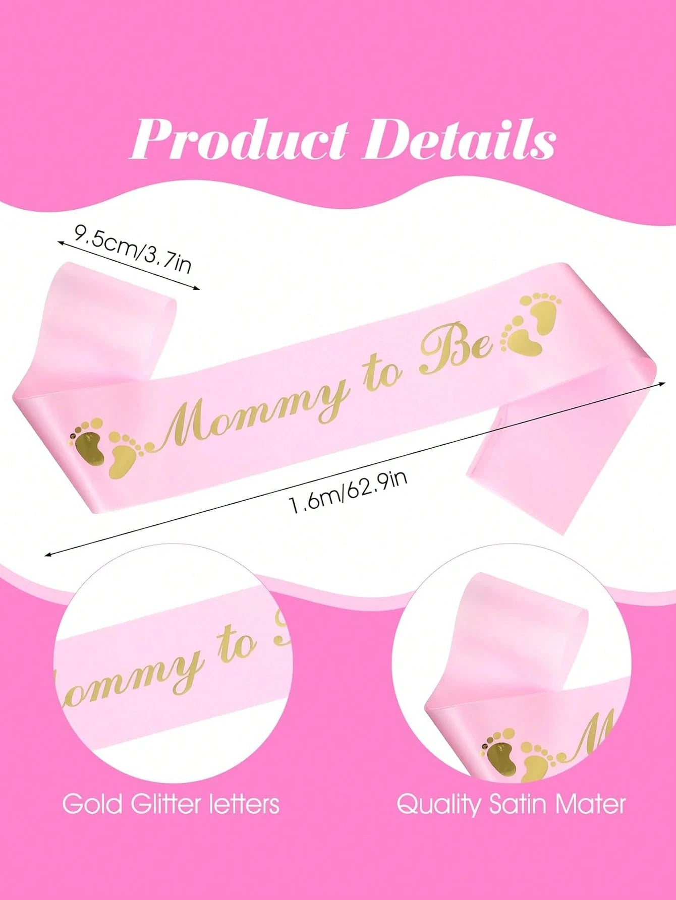 2pcs/Set Random Baby Shower Party Mom To Be/Dad To Be Badges, Decorative Lapel Pin For Future Dad/Mom, Baby Shower Pin, Commemorative Gift