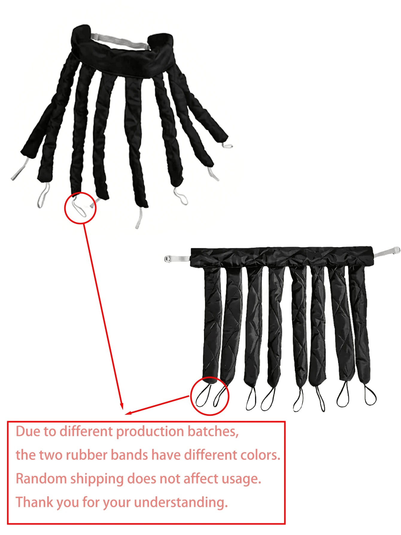 2pcs Set: Satin Heatless Hair Curler With Adjustable Headband, No Heat Required For Overnight Curls, Suitable For Women And Girls To Create Wavy Hairstyles; Extra Large Satin Sleep Cap, Sleep Cap, Lar