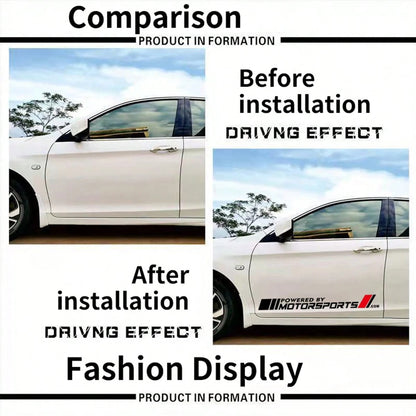 2PCS Universal Auto Body Side Door Decals Vinyl Decal Decoration Auto Stickers Accessories