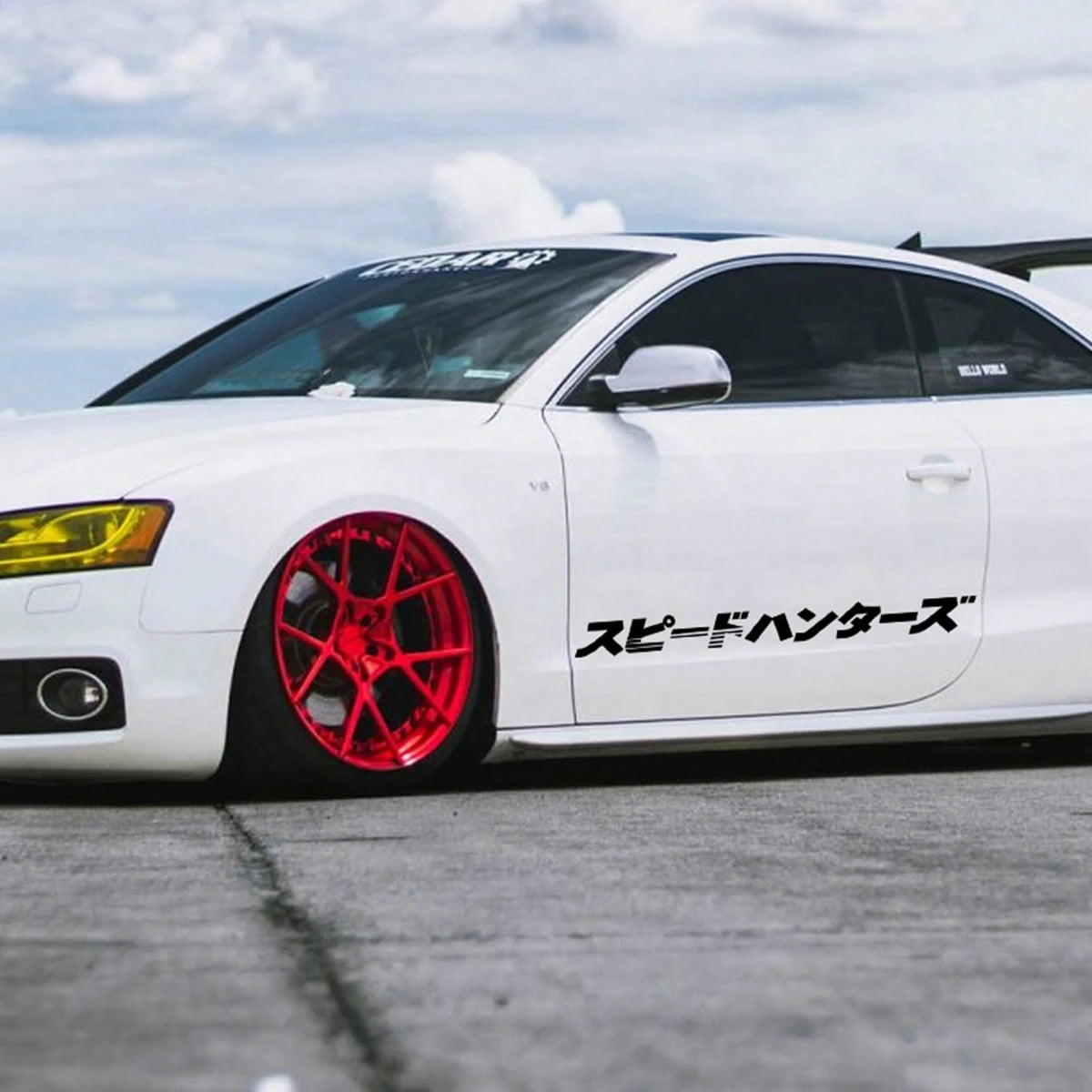 2PCS Universal Auto Body Side Door Decals Vinyl Decal Decoration Auto Stickers Accessories