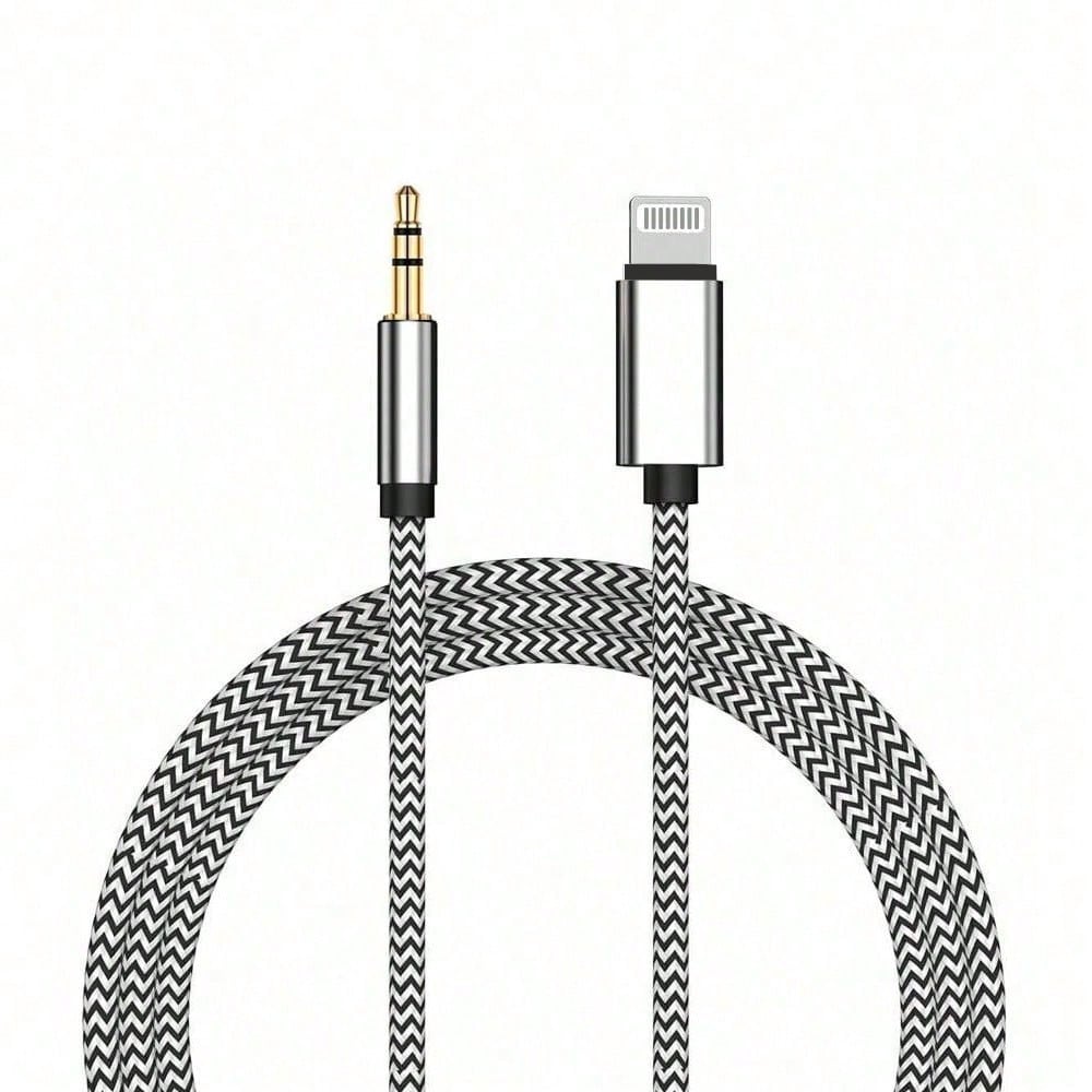 3.5mm Auxiliary Audio Jack Adapter Compatible With IPhone, Suitable For Car, Home Stereo/Speaker/Headphone, Compatible With IPhone 14/13/12/11/XS/XR/8/7/6 Series
