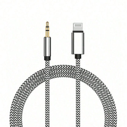 3.5mm Auxiliary Audio Jack Adapter Compatible With IPhone, Suitable For Car, Home Stereo/Speaker/Headphone, Compatible With IPhone 14/13/12/11/XS/XR/8/7/6 Series
