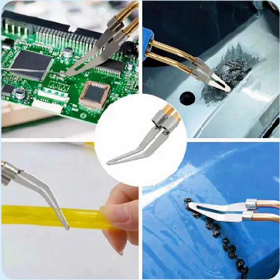 3/5pcs Iron Plastic Welding Gun Soldering Tips, Copper Repair Smooth Head, Suitable For Multiple Welding Tools