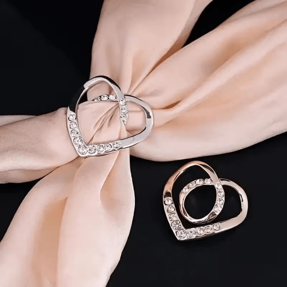 3/6/8/9/10Pcs Sparkling Rhinestone Hollow T-Shirt Clips- Elegant Hollow Button Design, Gold-Tone Alloy Buckle, Suitable For Shirts, Dresses And Jeans- Suitable For Formal And Casual Occasions- Unis