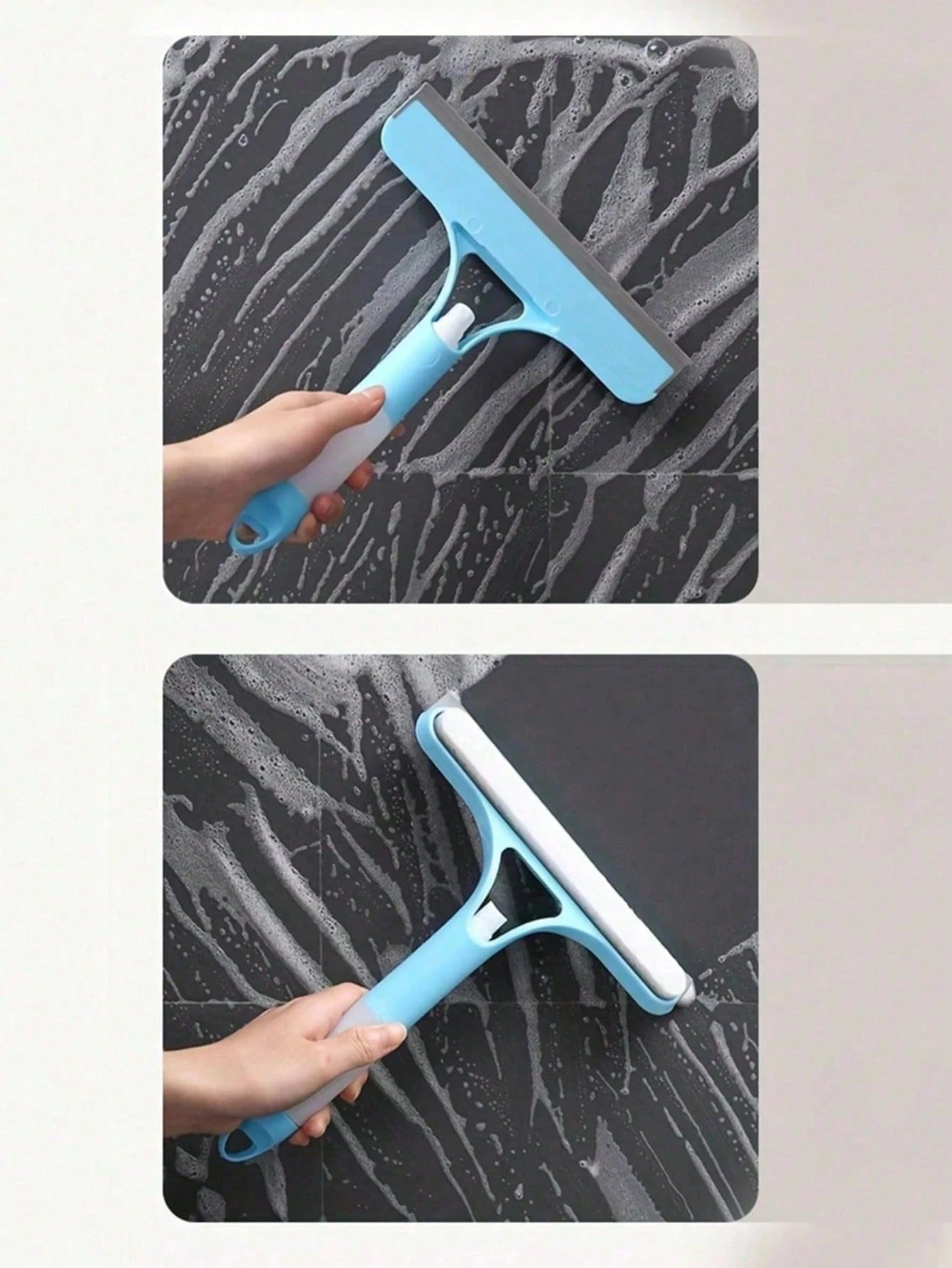 3-In-1 Glass Squeegee, With Squeegee And Spray Bottle, Multifunctional Manual Glass Scraper For Spraying, Cleaning And Scraping, Suitable For Windows, Car Windshields, Mirrors, Bathrooms, Accessories