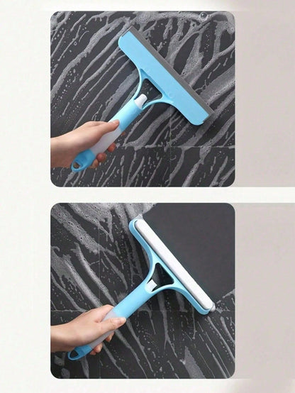 3-In-1 Glass Squeegee, With Squeegee And Spray Bottle, Multifunctional Manual Glass Scraper For Spraying, Cleaning And Scraping, Suitable For Windows, Car Windshields, Mirrors, Bathrooms, Accessories