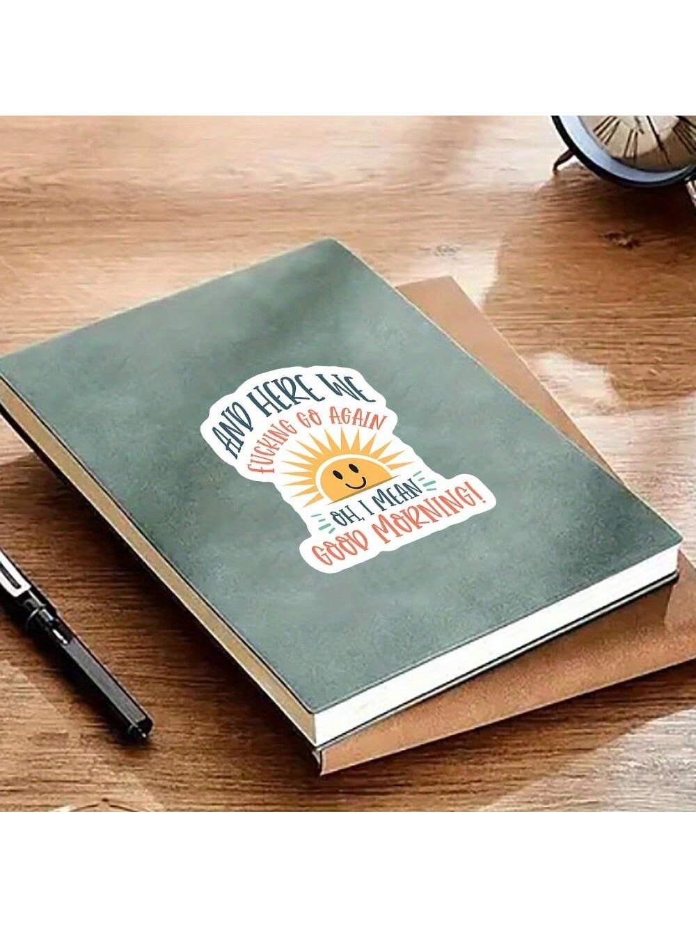 3-Inch "Good Morning! Oh, I Mean..." Funny Morning Struggle Sticker – Perfect For Laptops, Journals, Water Bottles, And Mugs| Great For Morning Haters, Coffee Lovers, And Office Workers| Ideal Gift