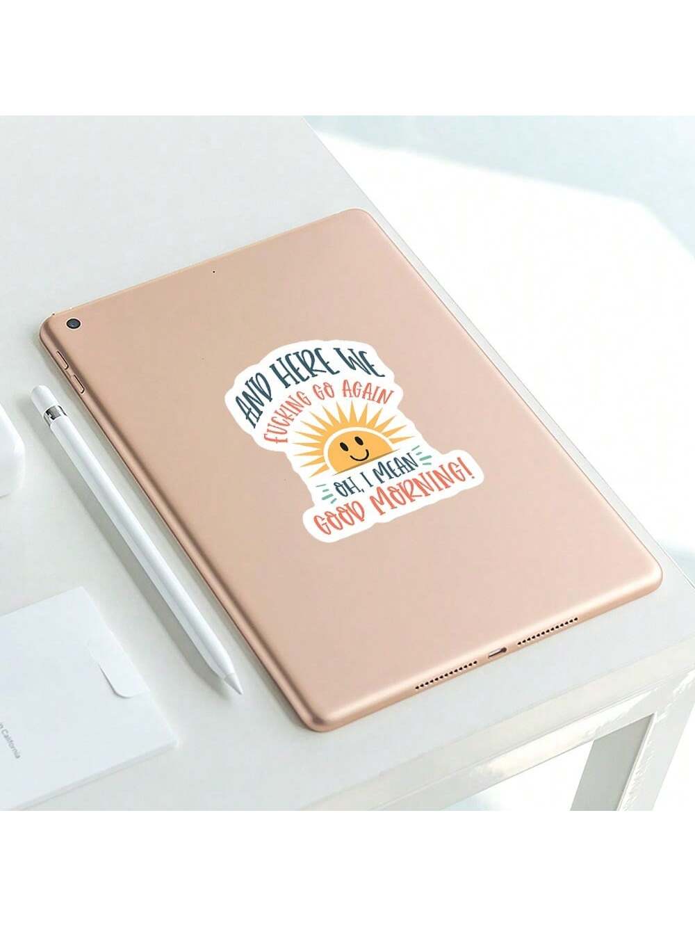 3-Inch "Good Morning! Oh, I Mean..." Funny Morning Struggle Sticker – Perfect For Laptops, Journals, Water Bottles, And Mugs| Great For Morning Haters, Coffee Lovers, And Office Workers| Ideal Gift