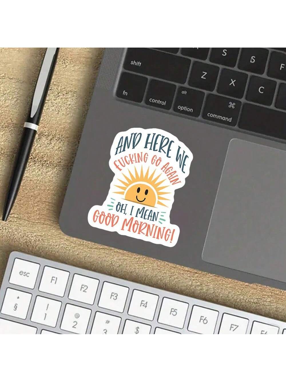 3-Inch "Good Morning! Oh, I Mean..." Funny Morning Struggle Sticker – Perfect For Laptops, Journals, Water Bottles, And Mugs| Great For Morning Haters, Coffee Lovers, And Office Workers| Ideal Gift