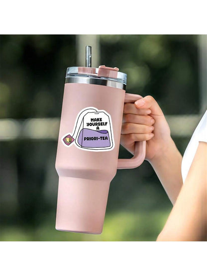 3-Inch "Make Yourself A Priori-Tea Funny Vinyl Sticker – Ideal For Laptops, Water Bottles, Journals, And Tea Lovers' Spaces| Great For Tea Enthusiasts, Meme Collectors, And Pun Lovers| Perfect Gift
