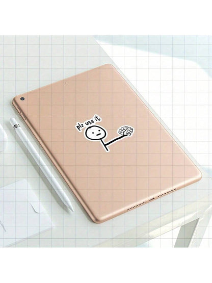 3-Inch "Plz Use It Sticker- Funny And Relatable Vinyl Sticker For Laptops, Notebooks, Water Bottles, Study Desks, Personal Corners, And Humor Zones| Great For Humor Fans, Students, Tech Lovers, And