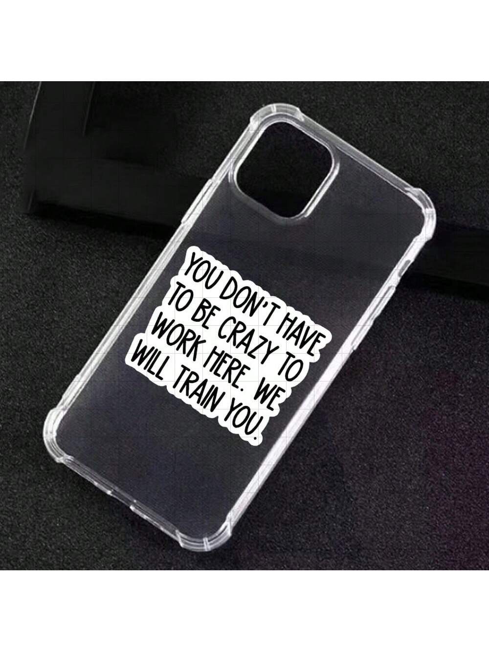 3-Inch "You Don't Have To Be Crazy To Work Here, We Will Train You Sticker- Funny And Bold Vinyl Sticker For Laptops, Notebooks, Water Bottles, Study Desks, Office Spaces, And Humor Zones| Great For