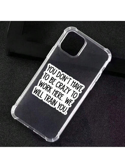 3-Inch "You Don't Have To Be Crazy To Work Here, We Will Train You Sticker- Funny And Bold Vinyl Sticker For Laptops, Notebooks, Water Bottles, Study Desks, Office Spaces, And Humor Zones| Great For