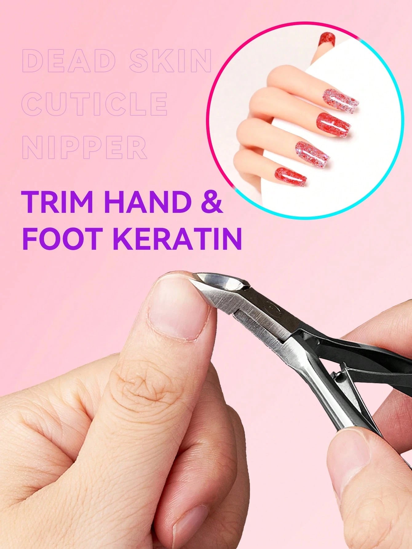 3 Pcs/1 Pc Classic Stainless Steel Nail Clipper Set, Precise Trimming Finger & Toe Nails, Curved Blade Edge, Professional Cuticle Nipper, Odorless Nail Care Tools (Silver),Nail Supplies,Nail Tools,Nai
