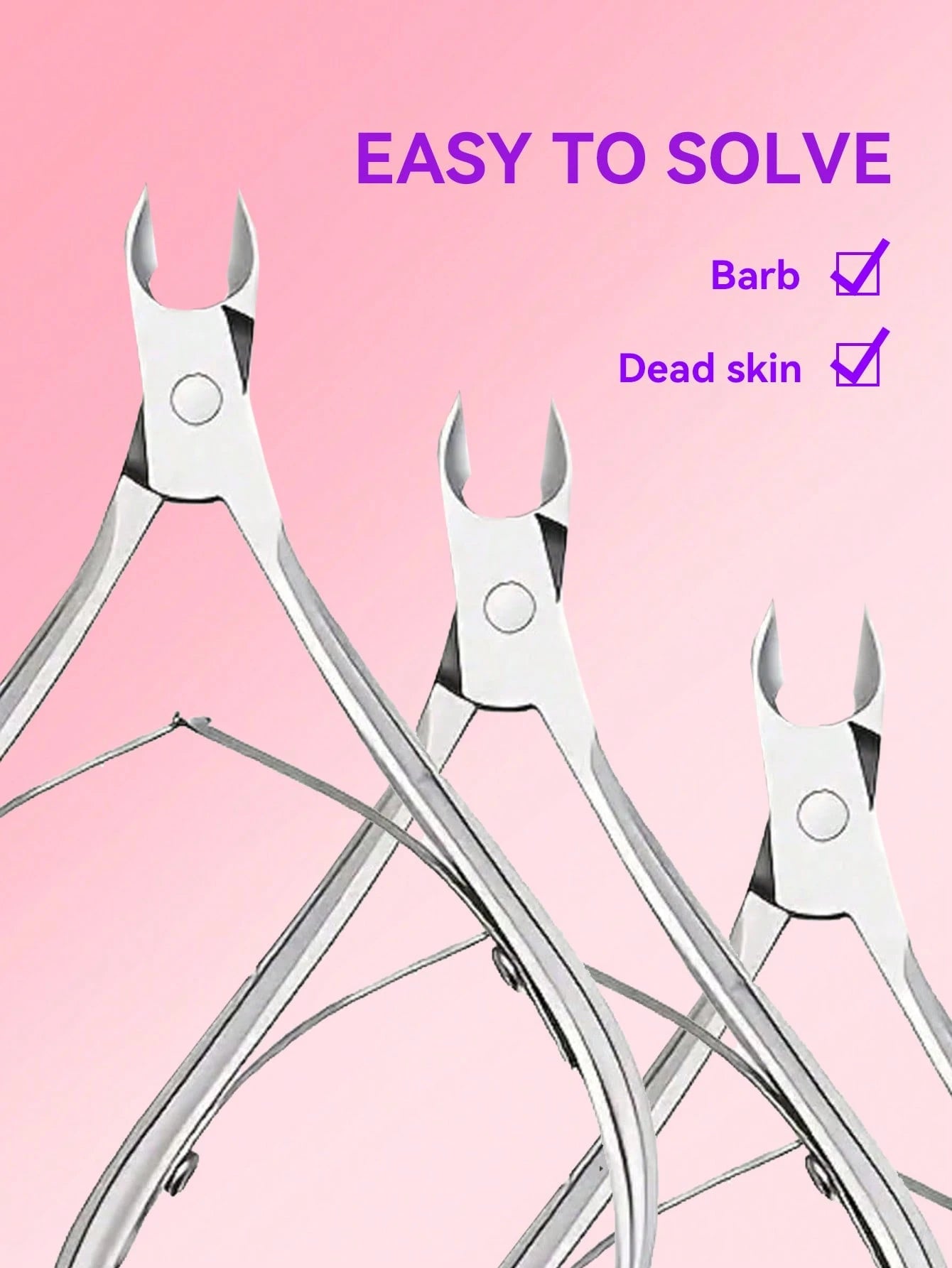 3 Pcs/1 Pc Classic Stainless Steel Nail Clipper Set, Precise Trimming Finger & Toe Nails, Curved Blade Edge, Professional Cuticle Nipper, Odorless Nail Care Tools (Silver),Nail Supplies,Nail Tools,Nai