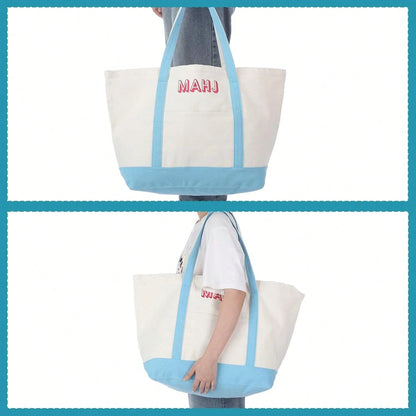 3 Pcs Empty Mahjong Canvas Bag Gift Embroidered American Mahjong Set Incl Tiles Bag AndRacks & Pushers Drawstring Bags