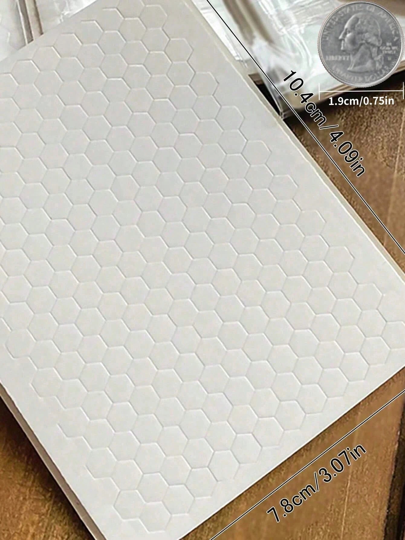 3 Sheets Foam Adhesive Hexagons,3D Pop Foam Hexagons, Dual-Adhesive Foam Mount, Precut Hexagons Strips Foam Tape For Crafts, Scrapbooking, Invitations, Greeting Cards,Festival, Scrapbook DIY Crafts Of