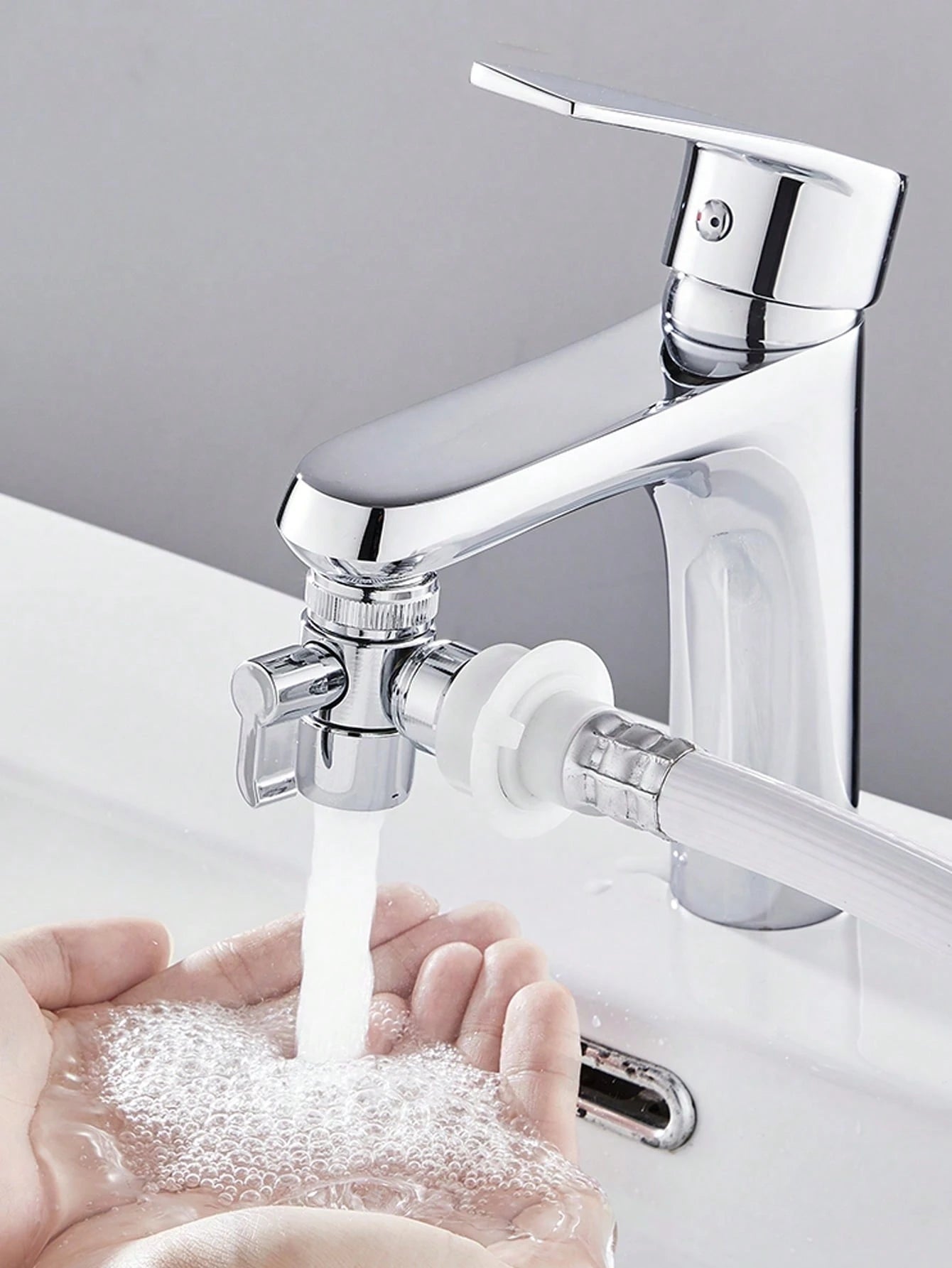 3-Way Diverter Valve Faucet Connector Adapter Faucet Extender Distributor Valve Distributor