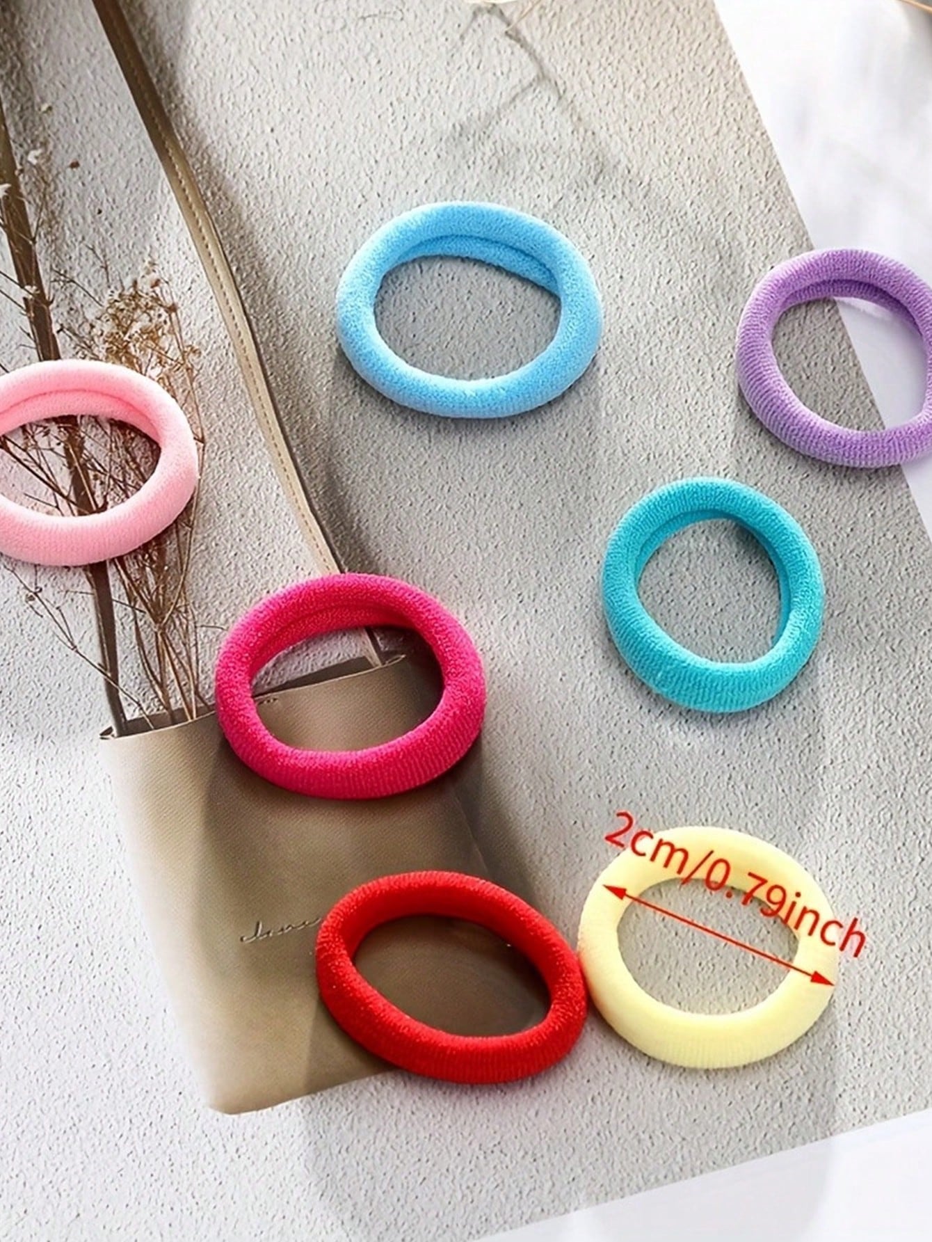 300pcs Mixed Color Elastic Hair Ties, High Stretch No-Damage Hair Bands For Baby
