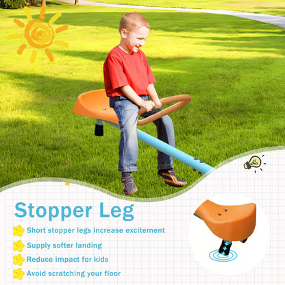 360° Rotating Kids Seesaw- 2-4 Seat Teeter Totter For Toddlers Age 2-5, Heavy Duty Outdoor Playground Equipment,Age 2+