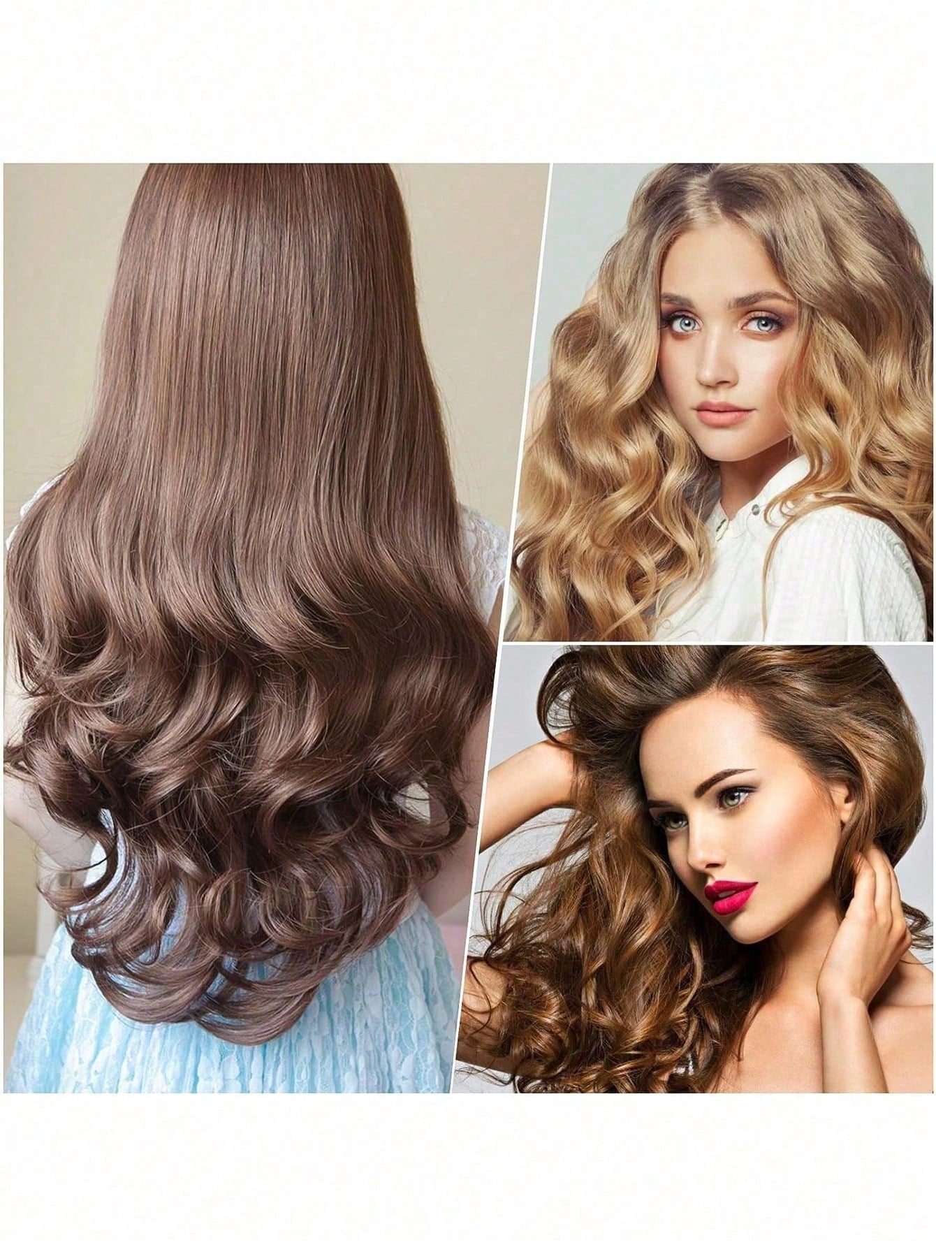 36pcs Self-Adhesive Hair Rollers Set For Different Hair Lengths, Heatless Curlers With Clips As Diy Hair Styling Tool