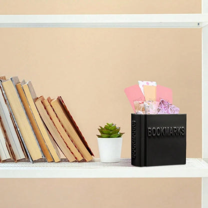3D Book-Shaped Bookmark Holder, Perfect Gift For Book Lovers, Students & Teachers, Creative Stationery Organizer, Desk Decor Accessory, Unique Reading Enthusiast Gift, Bookish Home Organization, Liter