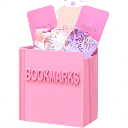 3D Book-Shaped Bookmark Holder, Perfect Gift For Book Lovers, Students & Teachers, Creative Stationery Organizer, Desk Decor Accessory, Unique Reading Enthusiast Gift, Bookish Home Organization, Liter