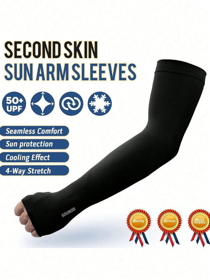 3pcs/1 Pair Male/Female Anti-UV Arm Sleeves, Compression Sleeves For Men To Cover Arms, Male/Female Sun Protection Sleeve Covers- Unisex Sun Protection Arm Sleeves