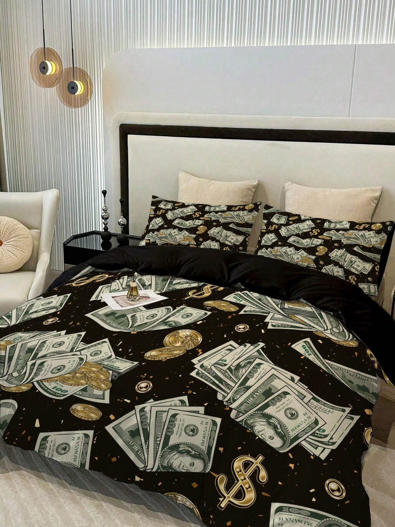 3pcs Bedding Set, Floral Print Polyester Bedding Set, Suitable For Bedroom, Guest Room (1*Duvet Cover + 2*Pillowcases, Comforter Not Included)