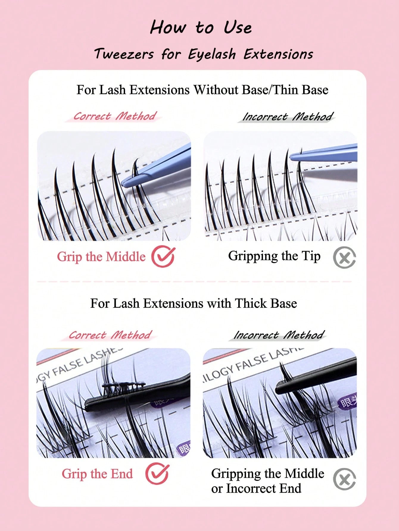 3pcs Black Seahorse Clip + Gourd Clip + Comb Clip, False Eyelash Application Tweezer Set, Precise Grip Easy To Use, Effortless Application Of False Eyelashes, Makeup Tool, Home Essential, Travel Porta