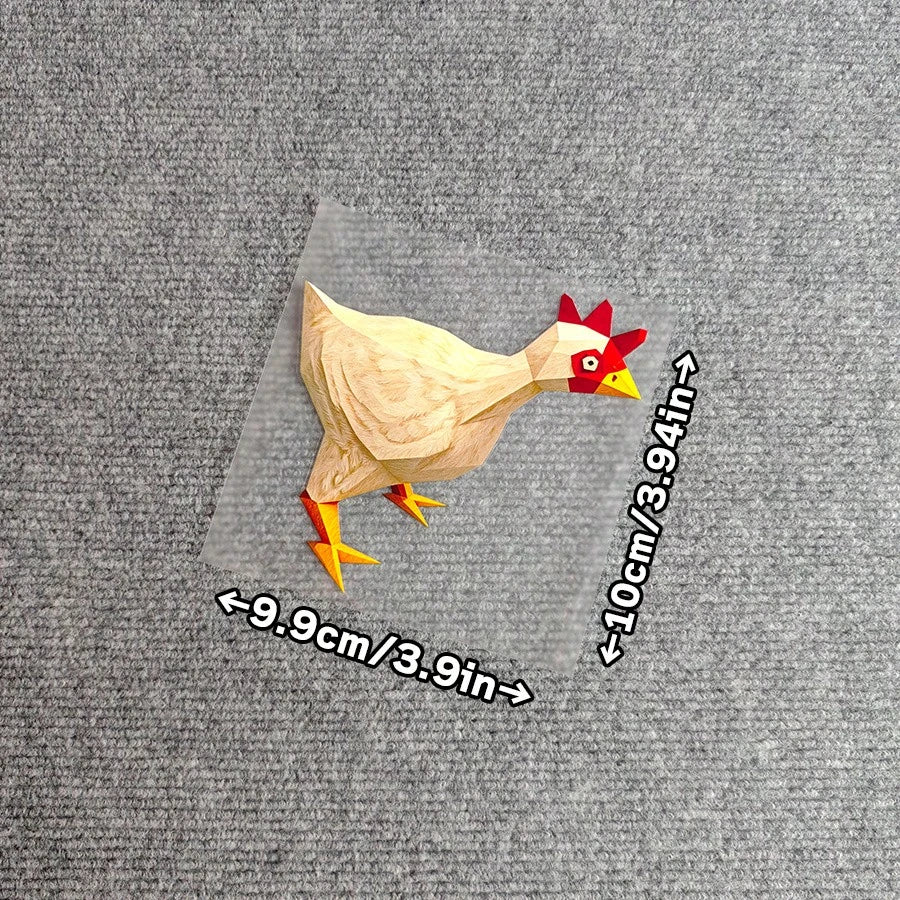 3pcs Car Stickers CS Stickers Classic Exploding Chicken V-Society Classic Exploding Rooster Suitable For Car, Motorcycle, Laptop, Computer Decal Decoration