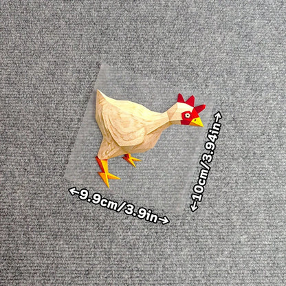 3pcs Car Stickers CS Stickers Classic Exploding Chicken V-Society Classic Exploding Rooster Suitable For Car, Motorcycle, Laptop, Computer Decal Decoration