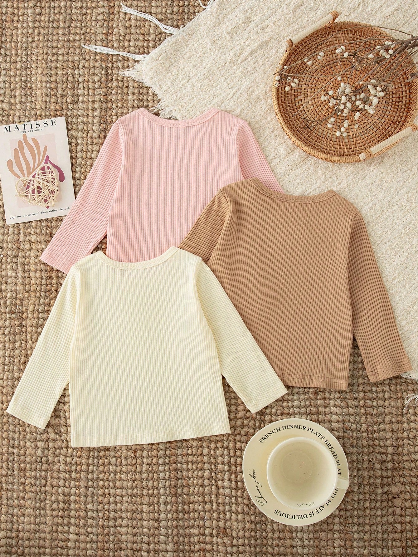 3pcs Girls Autumn Letter Print Fitted Long Sleeve T-Shirt, Sweet Casual Versatile All-Match Outfit Set