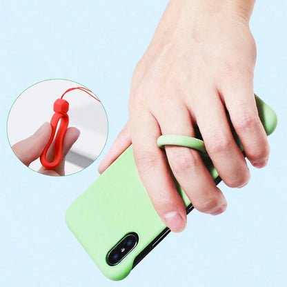 3pcs Minimalist Soft Silicone Ring Finger Straps, Creative Cartoon Gemstone Bottle Cup Hanging Accessory, Adorable Anti-Drop Silicone Lanyard For Phone, Small Fan, Keys, Waterproof And Durable