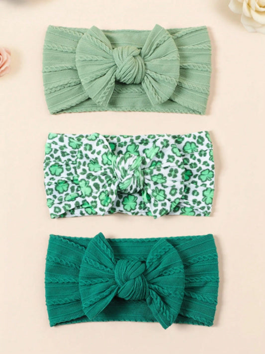 3pcs/Pack Multi-Color Soft Elastic Baby Headbands, Breathable, Suitable For All Seasons, Perfect Gift And Photo Prop