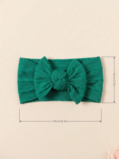 3pcs/Pack Multi-Color Soft Elastic Baby Headbands, Breathable, Suitable For All Seasons, Perfect Gift And Photo Prop