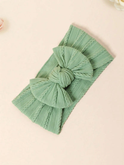3pcs/Pack Multi-Color Soft Elastic Baby Headbands, Breathable, Suitable For All Seasons, Perfect Gift And Photo Prop
