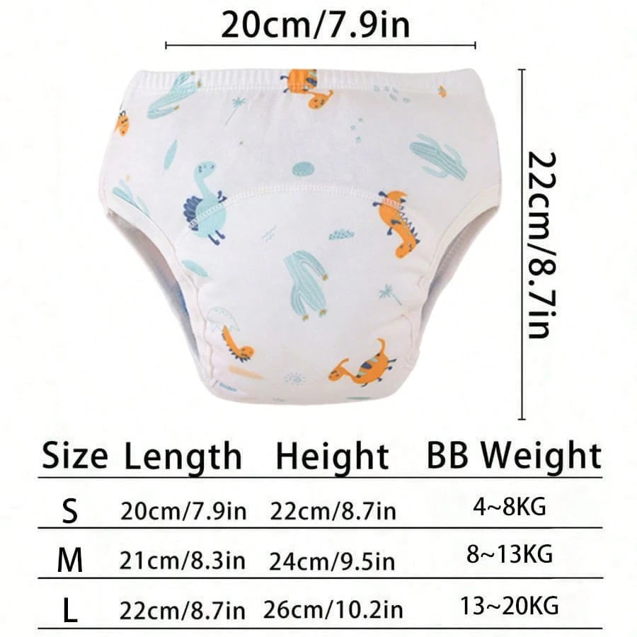 3pcs Reusable Baby Cloth Diapers, Diaper Pants, Training Pants, Soft Adjustable Washable Swim Diapers For Infant Boys And Girls