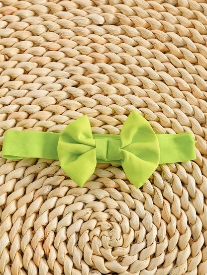 3pcs/Set Baby Girl Sequin Lime Green Bodysuit With Wings And Headband Birthday Party Summer Fairy Faerie
