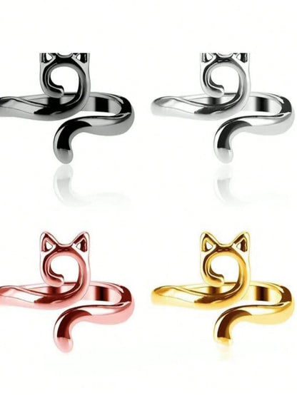 3pcs Set: Crochet Rings, Adjustable Cat-Shaped Yarn Guide, Finger Protector, Suitable For Crocheting, Sewing, Embroidery, Hand Protection, Hot Selling Product, High Demand, Limited Stock, Popular Item