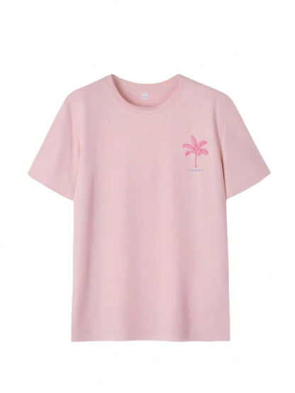 3pcs/Set Women's Summer New Fashion Letter Print Loose Casual T-Shirts, Versatile Daily Casual Wear, Streetwear
