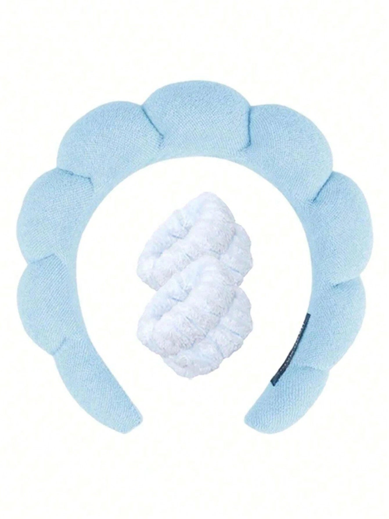 3pcs Solid Bath Headband & Bath Wrist Band Set Home Bathroom Decor Fall Decor Back To School Hair Accessories