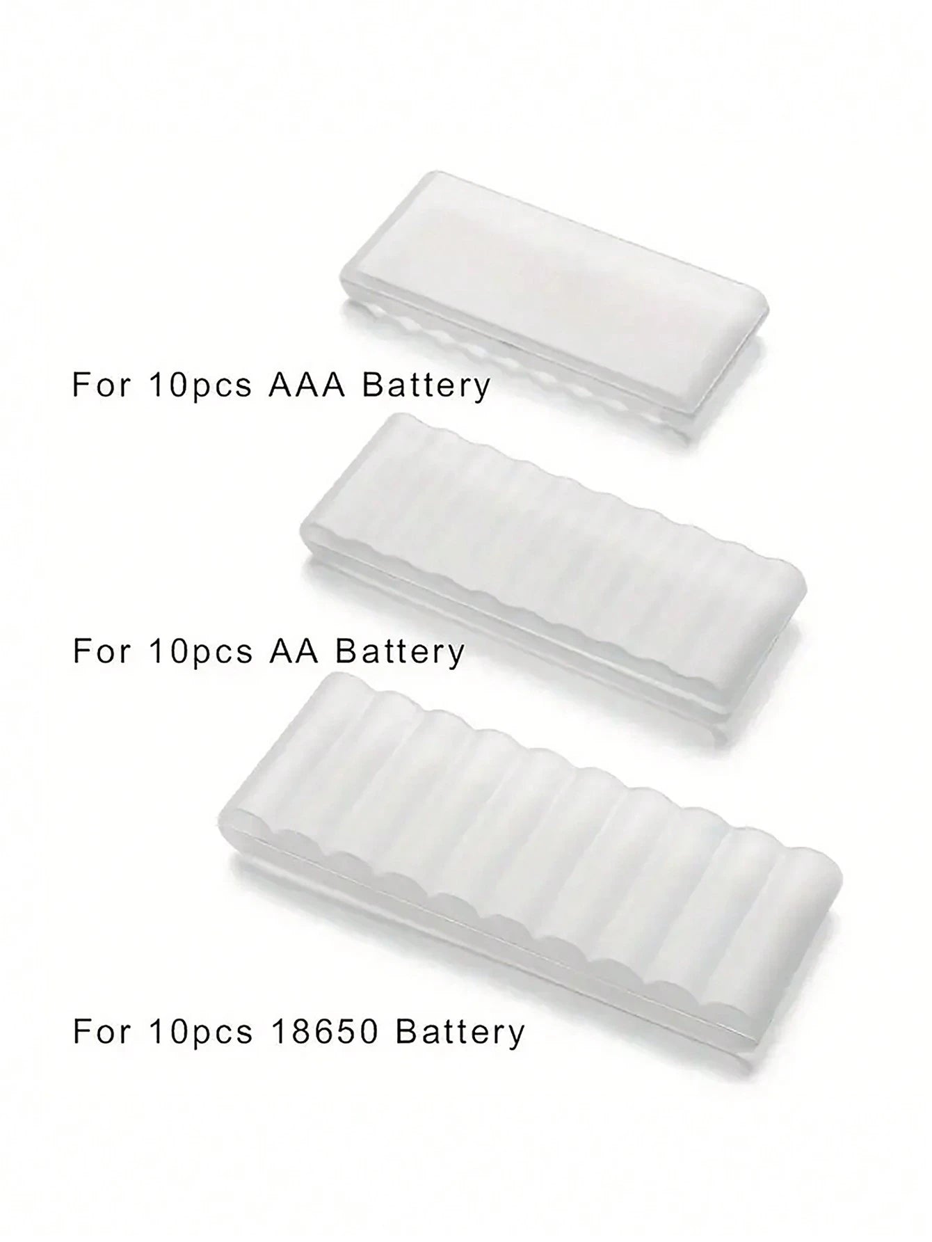4/5/10 Slots Transparent Plastic Battery Storage Box For AAA/AA/18650 Hard Battery Container Holder Case Organizer Box Accessories