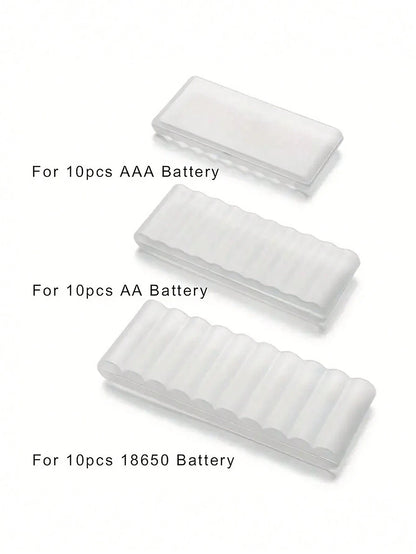 4/5/10 Slots Transparent Plastic Battery Storage Box For AAA/AA/18650 Hard Battery Container Holder Case Organizer Box Accessories