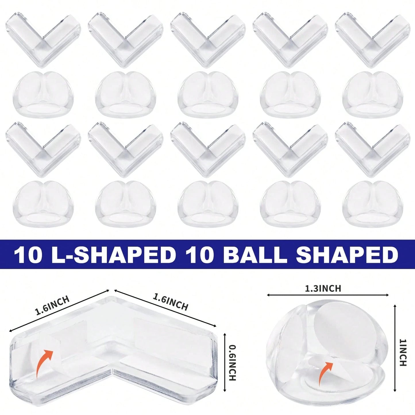 4/6/8/10/12/14/16/20/22/24/ Safety Corner Guards For Children- Silicone Edge Buffers, Furniture Protectors, Suitable For Tables, Chairs, Beds