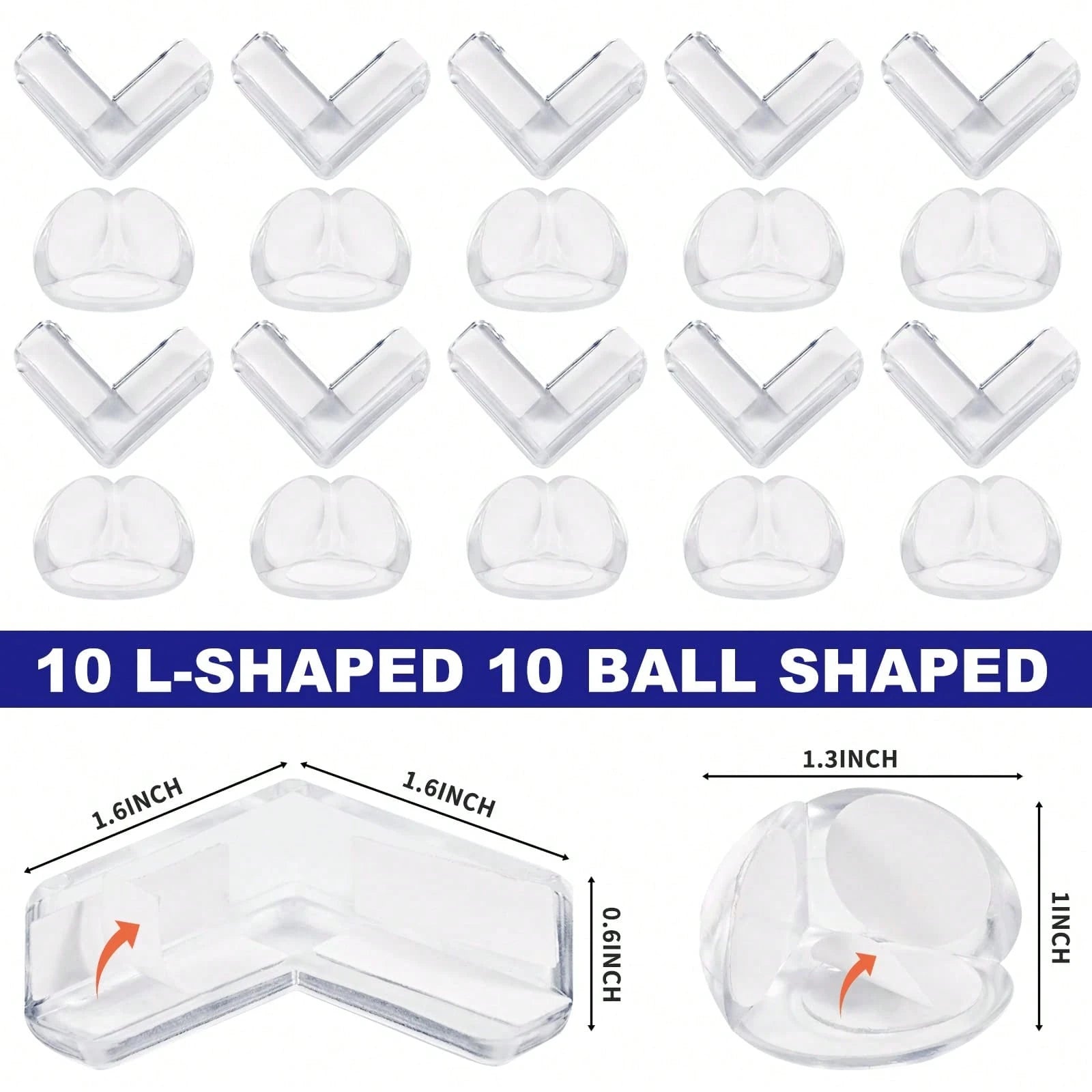 4/6/8/10/12/14/16/20/22/24/ Safety Corner Guards For Children- Silicone Edge Buffers, Furniture Protectors, Suitable For Tables, Chairs, Beds